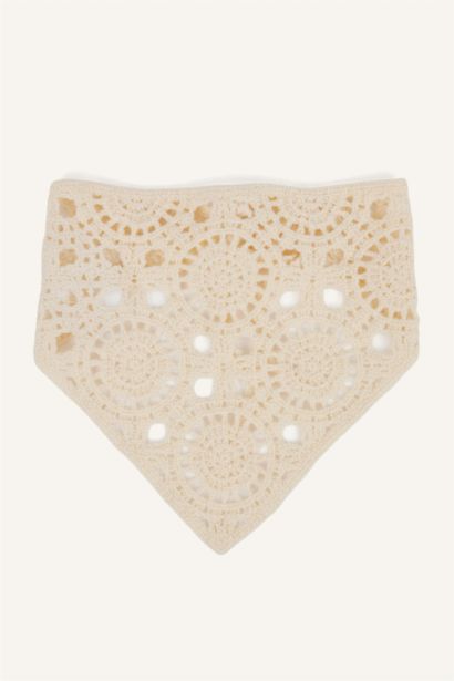 Kadın Dantel İşlemeli Bandana
