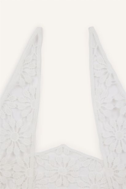 Kadın Dantel İşlemeli Bandana