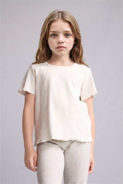 Girl Regular Fit Ribbed 2 Piece Pyjamas Set