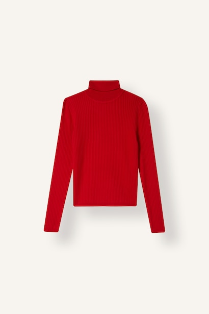 Girl Regular Fit Turtleneck Pullover