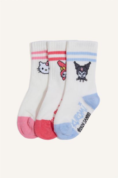 Hello Kitty 3'lü Uzun Çorap Kız Bebek
