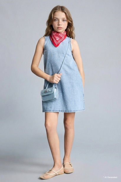 Girl Denim Dress