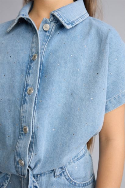 Jean Ceket Kız Çocuk