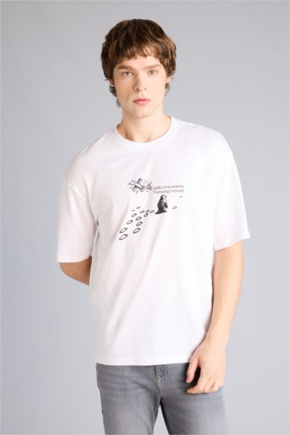 تيشيرت اوفر سايز مطبوع