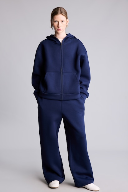 Relaxed Fit Kapüşonlu Skuba Sweatshirt Hırka