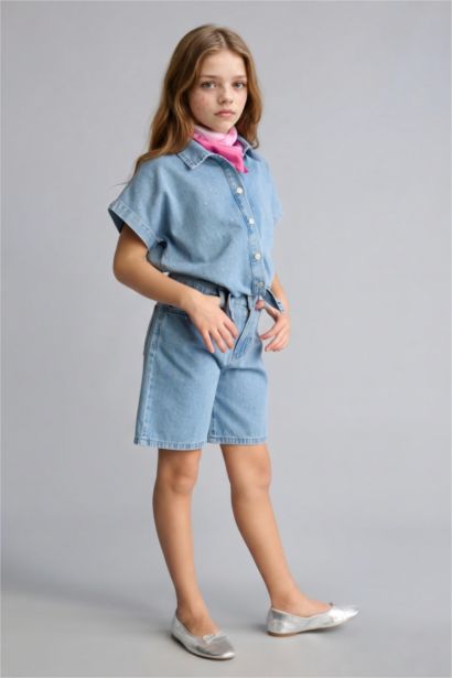 شورت جينز بناتي