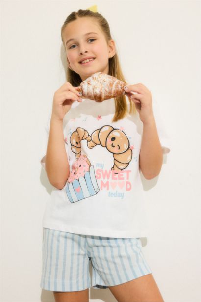 Girl 2 piece Regular Fit Knitted Pyjamas Set