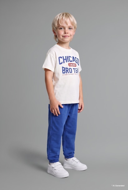 Baby Boy Printed T-Shirt and Joggers Set