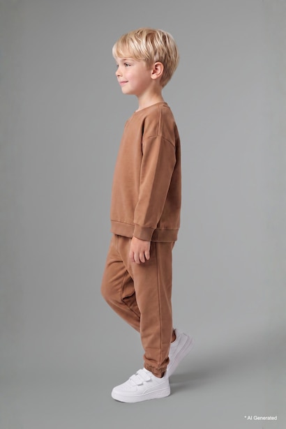 2 piece Regular Fit Crew Neck Set