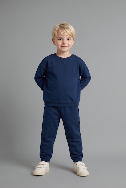 2 piece Regular Fit Crew Neck Set