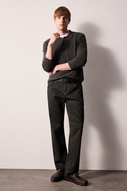 Normal Waist Sergio Regular Fit Trousers
