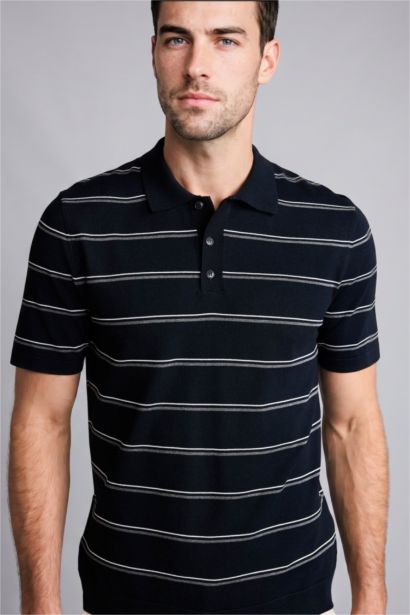 Standard Fit Short Sleeve Polo T-Shirt