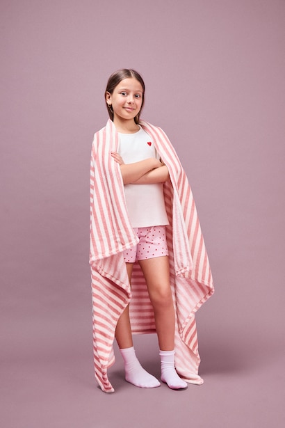 Girl Regular Fit Ribbed T 2 Piece Pyjama Set