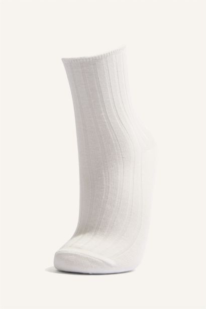 5'li Pamuklu Uzun Çorap Kız Çocuk