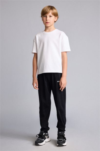 Oversize Fit Slogan Trousers