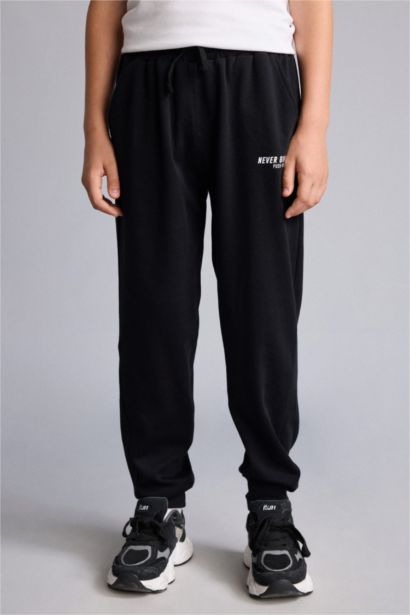 Oversize Fit Slogan Trousers