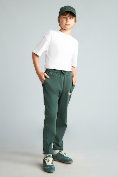 Oversize Fit Slogan Print Sweatpants