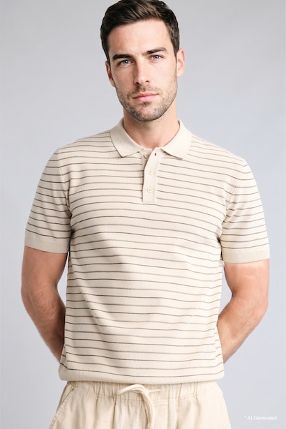 T-shirt polo à manches courtes
