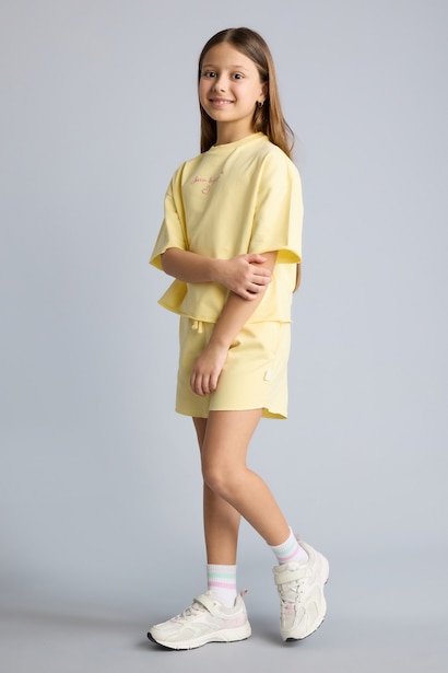 Ensemble en molleton T-shirt et Short pour fille