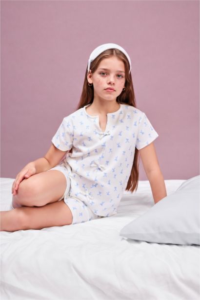 Girl 2 piece Regular Fit Knitted Pyjamas