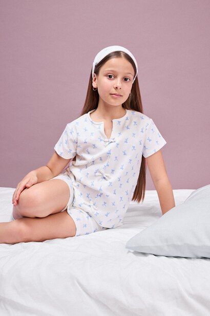 Girl 2 piece Regular Fit Knitted Pyjamas