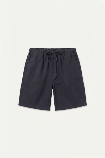 Relaxed Fit Elastik Bel Bermuda Şort