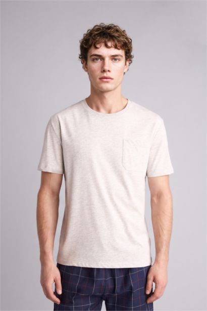 New Regular Fit дөңгелек жағалы үсті