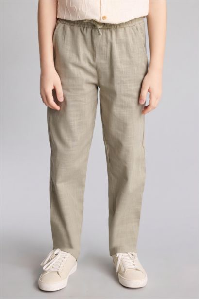 Regular Fit Cotton Trousers