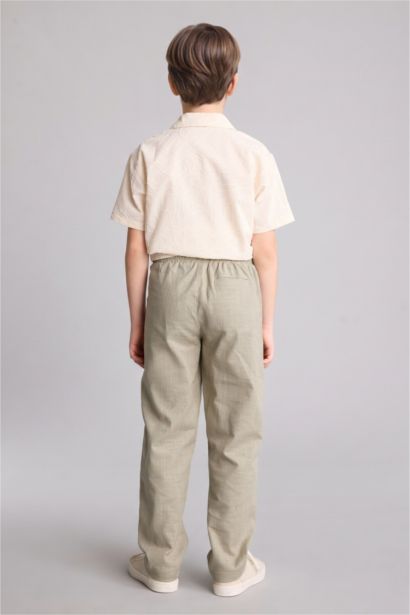 Regular Fit Cotton Trousers