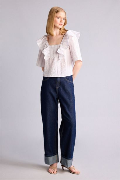 Regular Fit Kısa kollu Bluz