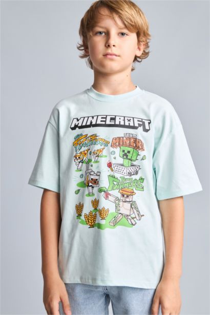 New Regular Fit Minecraft Licensed Short Sleeve T-Shirt