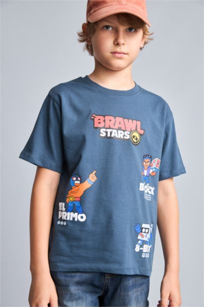 New Regular Fit Brawl Stars Short Sleeve T-Shirt