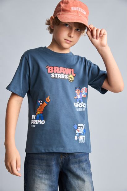 New Regular Fit Brawl Stars Short Sleeve T-Shirt