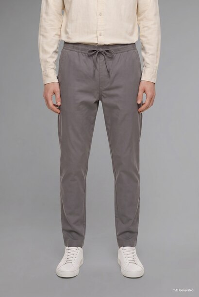 Pantalon baggy à nouer à la taille