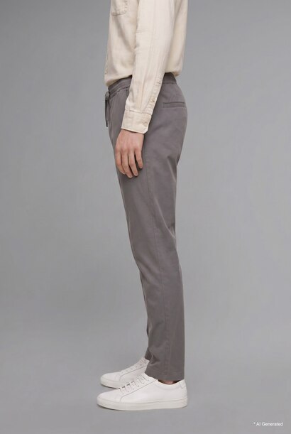 Pantalon baggy à nouer à la taille