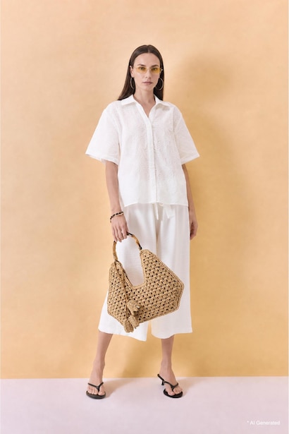 Regular Fit Embroidered Short Sleeve Shirt