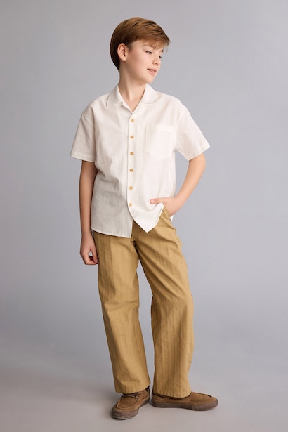 Boy Relax Fit Straight Leg Trousers