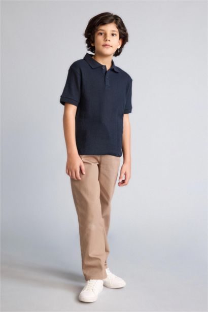 Kısa Kollu Polo Tişört Erkek Çocuk