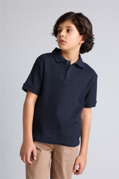 Kısa Kollu Polo Tişört Erkek Çocuk