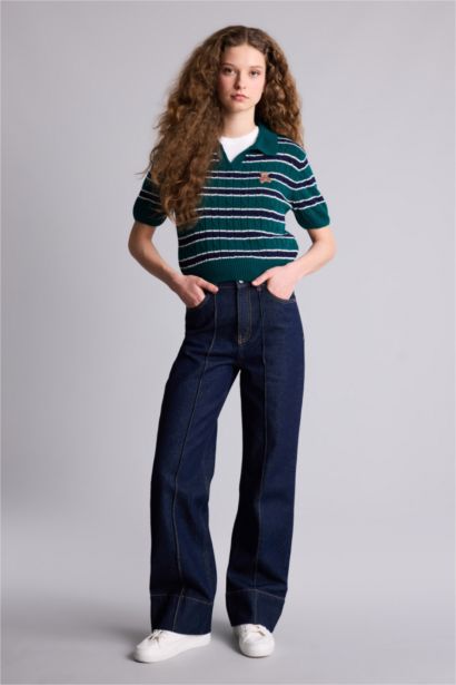 Slim Fit Polo Collar Pullover