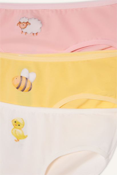 Girl 3 piece Animal Slip Panty