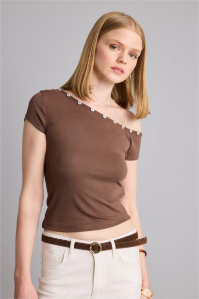 Slim Fit Ribana Short Sleeve T-Shirt