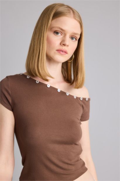 Slim Fit Ribana Short Sleeve T-Shirt