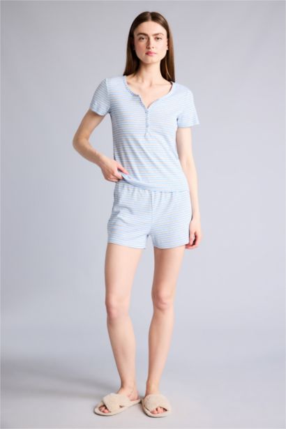Regular Fıt 2'li Ribana Pijama Takımı