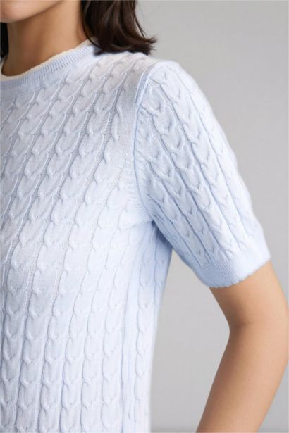 Regular Fıt Bisiklet Yaka Kazak