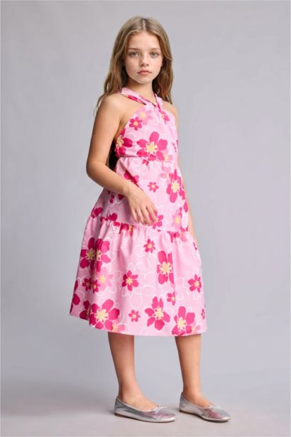 Girl Strappy Woven Dress