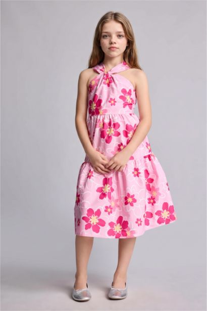 Girl Strappy Woven Dress