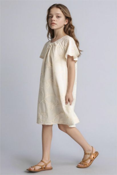Short Sleeve Woven Dress