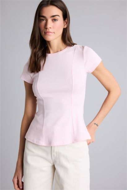 Slım Fıt Ribana Tişört