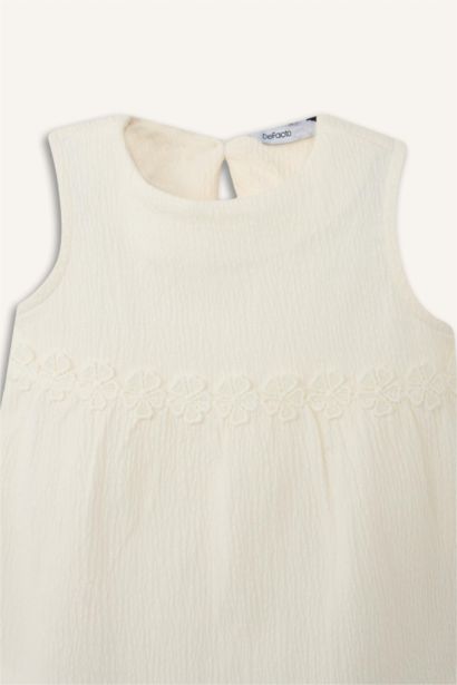 Baby Girl Crinkle Fabric Tank Top